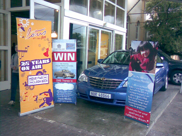 3. Joining hands with Chrysler & LotusFM