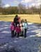 20. In the cold with her cousins & her aunt